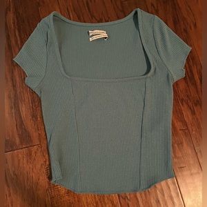 Teal Urban Outfitters Crop